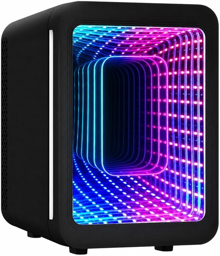 Mini fridge led mirror - 4l,