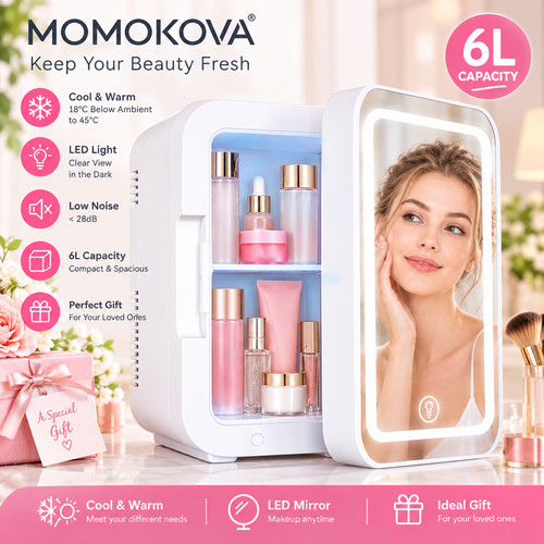 Momokova skincare fridge - skincare,