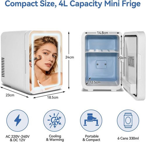 Portable skincare fridge - 4l,