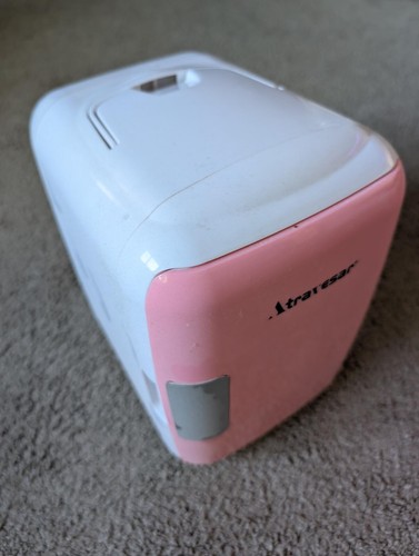 Mini fridge pink portable - fridge,